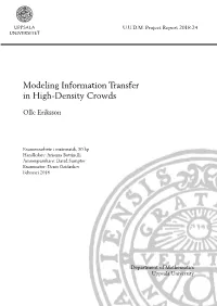 Modeling Information Transfer in High-Density Crowds