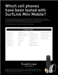 Surflink Mini Mobile Compatibility Chart Download