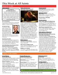 This Week at All Saints