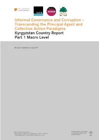 BA Country Report of Kyrgyzstan Part 1 Macro Level