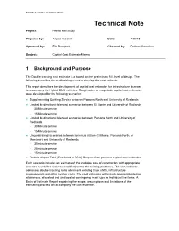 Capital Cost Estimate Memo Technical Note Project: Hybrid Rail Study
