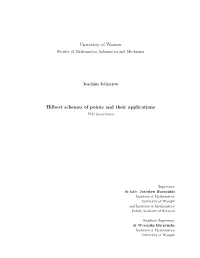 Joachim Jelisiejew – Hilbert Schemes of Points And