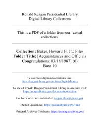 Howard Baker Files