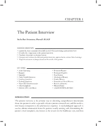 The Patient Interview