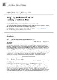 View Early Day Motions PDF File 0.12 MB