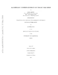 Arxiv:Math/0405476V1