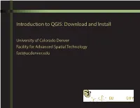 Introduction to QGIS: Download and Install