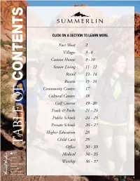 Summerlin Fact Sheet
