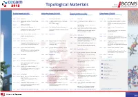 Topological Materials Center for Computational Materials Science
