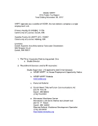 WDSE·WRPT EEO Public File Report Year Ending November 30, 2017