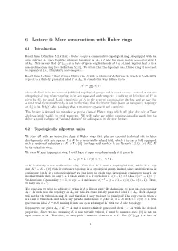 6 Lecture 6: More Constructions with Huber Rings