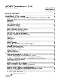 ADS/ADX Commissioning Guide MS-Adsxxx-X MS-Adxxxx-X Code No