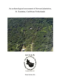 An Archaeological Assessment of Steward Plantation, St. Eustatius, Caribbean Netherlands