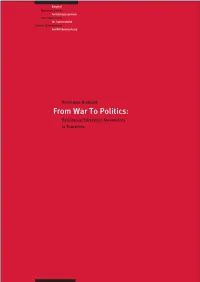 From War to Politics: Resistance/Liberation Movements in Transition
