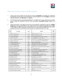 Terms and Conditions for Dash to Cheers Promotion