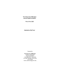 FY20 Annual Report by Fund