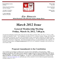 March 2012 Newsletter