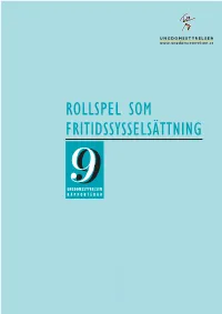 Rollspel Som Fritids. Rapp 9 97.Pmd