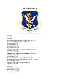 23Rd FIGHTER GROUP
