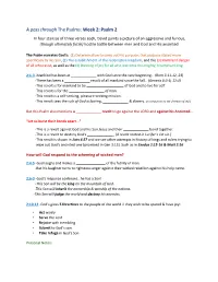 A Pass Through the Psalms: Week 2: Psalm 2
