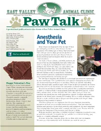 Anesthesia and Your