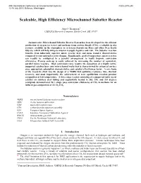 Scaleable, High Efficiency Microchannel Sabatier Reactor