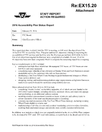 2016 Accessibility Plan Status Report