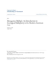 An Introduction to Zoological Multiplicity in the Modern American Zoo Emily D
