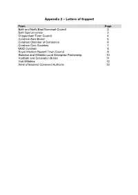 Appendix 2 – Letters of Support