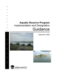Aquatic Reserves Program Guidance (Final EIS) on September 6, 2002