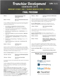 Final Program