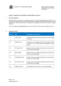 Quality Guide for the Correct Reporting of Ics Data