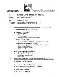 Administrative Report No. 13-11