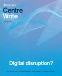 Digital Disruption?