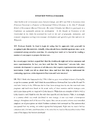 Interview with Dani Rodrik