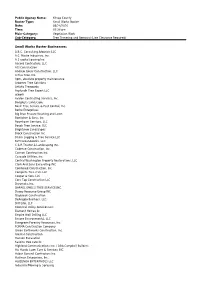 Plan Holders List