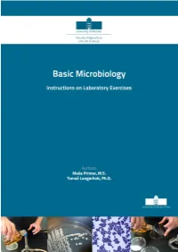 Basic Microbiology Instructions on Laboratory Exercises