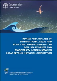 Review and Analysis of International Legal and Policy Instruments Related