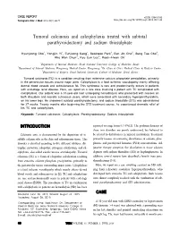 Tumoral Calcinosis and Calciphylaxis Treated with Subtotal Parathyroidectomy and Sodium Thiosulphate