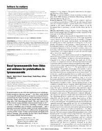 Basal Tyrannosauroids from China and Evidence for Protofeathers In
