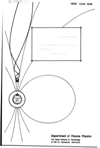 C ISSN 0348 -7539 Department of Plasma Physics