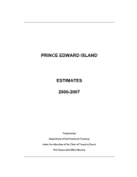 Estimates of Revenue and Expenditure 2006