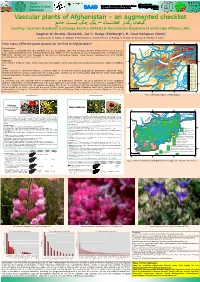 Vascular Plants of Afghanistan – an Augmented Checklist