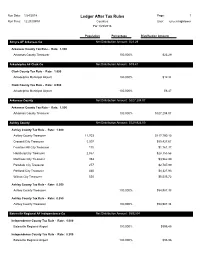 Ledger After Tax Rules Page: 1 Run Time: 12:23:09PM Counties User: Shyreen.Hightower for 1/25/2018