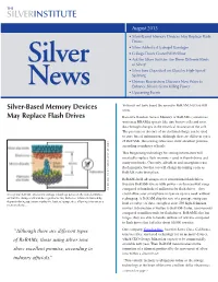 Silver-Based Memory Devices May Replace Flash Drives