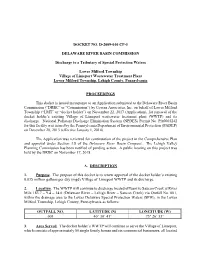 STP & IWTP Docket