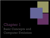 Chapter 1 + Basic Concepts and Computer Evolution Computer Architecture 2 Computer Organization