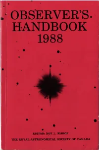 Observer's Handbook 1988