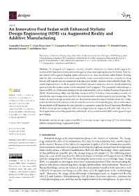 (SDE) Via Augmented Reality and Additive Manufacturing