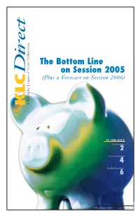 The Bottom Line on Session 2005